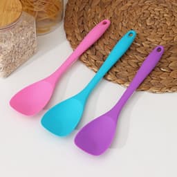 Лопатка Доляна «Рэми», 28.7×5.8 см, силикон, серый