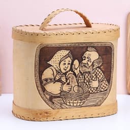 Хлебница с крышкой на 2 булки, 24×16×20 см