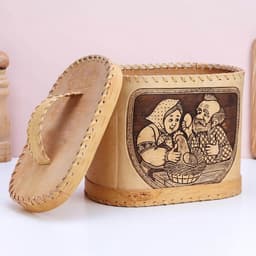 Хлебница с крышкой на 2 булки, 24×16×20 см