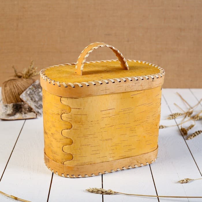 Хлебница с крышкой на 2 булки, 24×16×20 см