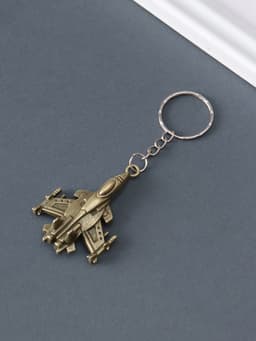 Металлический брелок для ключей на кольце «Самолет»,