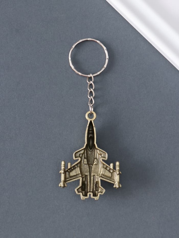 Металлический брелок для ключей на кольце «Самолет»,