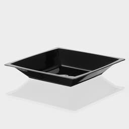 Тарелка одноразовая для фуршета, 17.2 см, пластик, квадратная, глубокая, МИКС