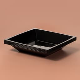 Тарелка одноразовая для фуршета, 17.2 см, пластик, квадратная, глубокая, МИКС