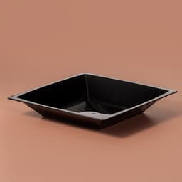 Тарелка одноразовая для фуршета, 17.2 см, пластик, квадратная, глубокая, МИКС