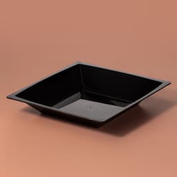 Тарелка одноразовая для фуршета, 17.2 см, пластик, квадратная, глубокая, МИКС