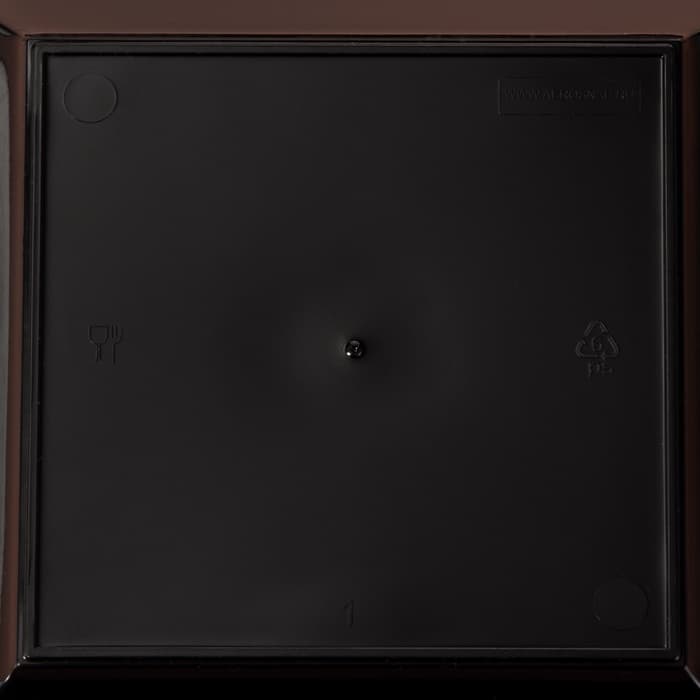 Тарелка одноразовая для фуршета, 17.2 см, пластик, квадратная, глубокая, МИКС