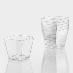 Форма одноразовая для фуршета «Квадрат», 60 мл, пластик, прозрачная