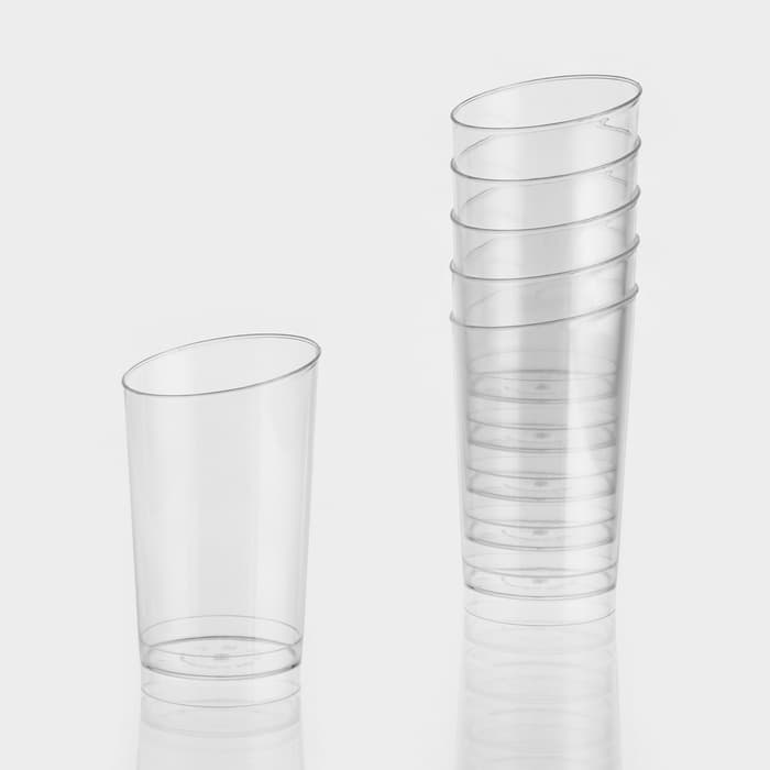 Стакан одноразовый для фуршета «Конический экстра», 150 мл, пластик, прозрачный