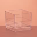 Форма одноразовая для фуршета «Куб», 60 мл, пластик, прозрачная