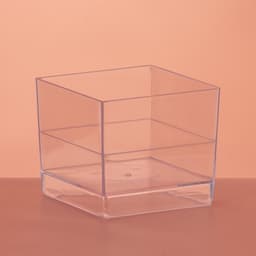 Форма одноразовая для фуршета «Куб», 60 мл, пластик, прозрачная