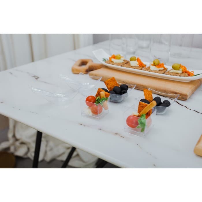 Форма одноразовая для фуршета «Куб», 60 мл, пластик, прозрачная