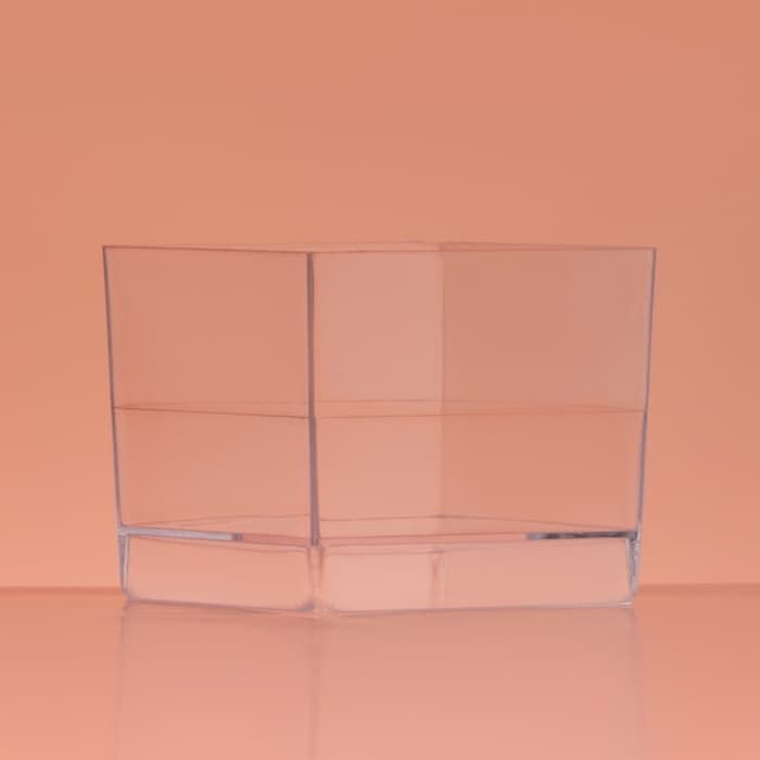 Форма одноразовая для фуршета «Куб», 60 мл, пластик, прозрачная