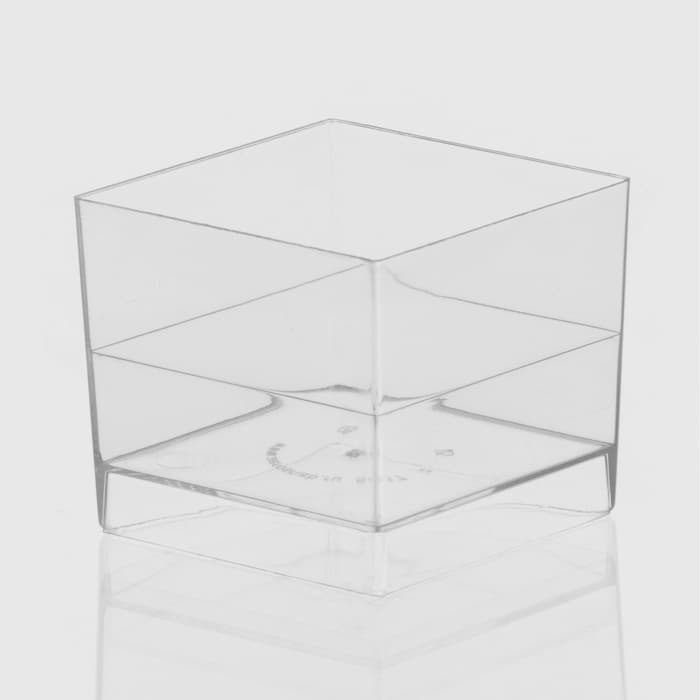 Форма одноразовая для фуршета «Куб», 60 мл, пластик, прозрачная