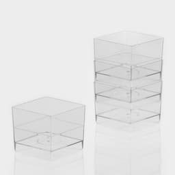 Форма одноразовая для фуршета «Куб», 60 мл, пластик, прозрачная