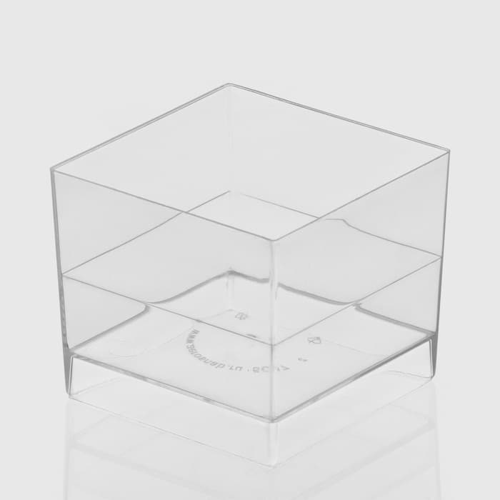Форма одноразовая для фуршета «Куб», 60 мл, пластик, прозрачная