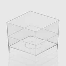 Форма одноразовая для фуршета «Куб», 60 мл, пластик, прозрачная