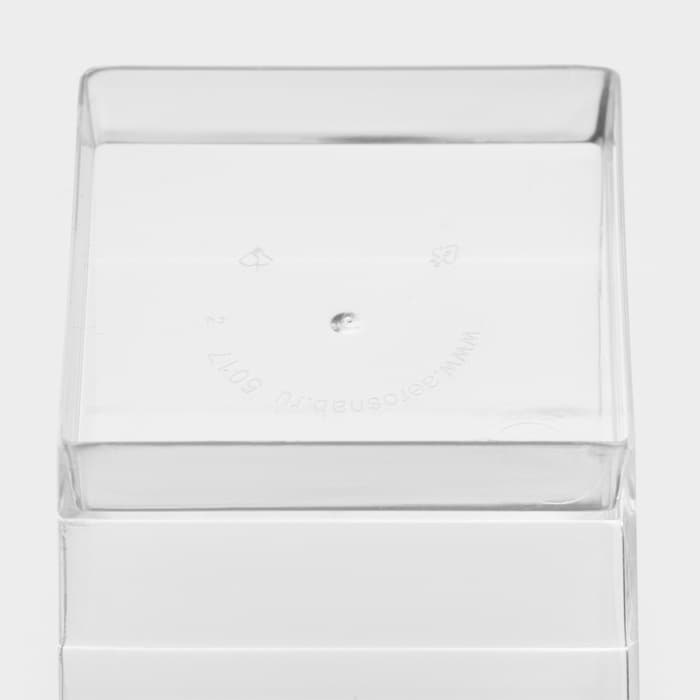 Форма одноразовая для фуршета «Куб», 60 мл, пластик, прозрачная