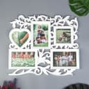 Фоторамка - коллаж на 5 фото «С сердцем», (пластиковый экран)