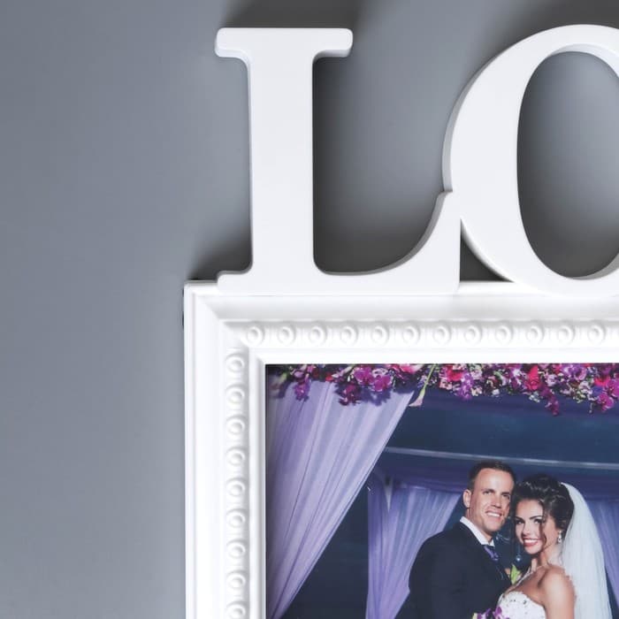 Фоторамка - коллаж на 3 фото «Любовь», (пластиковый экран)