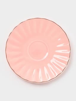 Сервиз чайный Доляна «Вивьен», 12 предметов: 6 чашек 200 мл, 6 блюдец d=15 см, фарфор, розовый