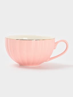 Сервиз чайный Доляна «Вивьен», 12 предметов: 6 чашек 200 мл, 6 блюдец d=15 см, фарфор, розовый