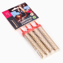 Свечи фонтаны в торт «Золотые искры», 4 шт., 10 см, горение 30 сек.