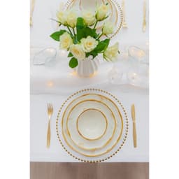 Салатник Доляна Organic Gold, 320 мл, d=12.5 см, фарфор, белый