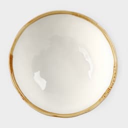 Салатник Доляна Organic Gold, 320 мл, d=12.5 см, фарфор, белый