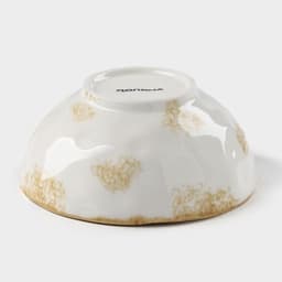 Салатник Доляна Organic Gold, 320 мл, d=12.5 см, фарфор, белый