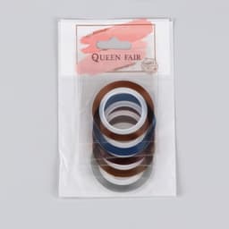 Ленты клеевые для декора, 5 шт., 1 мм, 18 м, разноцветные