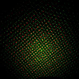 Световой прибор «Точки» 5 см, лазер, свечение красное/зелёное, 3 В