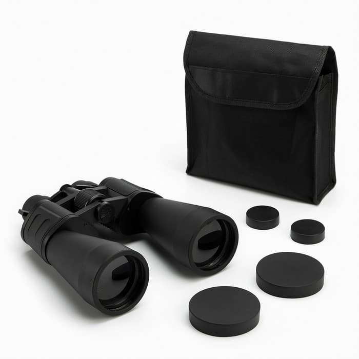 Бинокль «Ищейка» Мастер К, 10-30×60, регулируемый зум, с чехлом, чёрный, линзы рубин