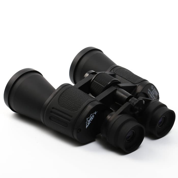 Бинокль «Капитан» Мастер К, 10-30×50, регулируемый зум, с чехлом, чёрный