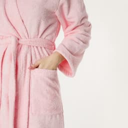 Халат махровый женский «Экономь и Я», размер 42-44, 100% хлопок, 320 г/м², нежно-розовый