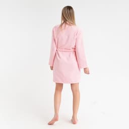 Халат махровый женский «Экономь и Я», размер 42-44, 100% хлопок, 320 г/м², нежно-розовый