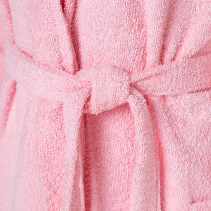Халат махровый женский «Экономь и Я», размер 42-44, 100% хлопок, 320 г/м², нежно-розовый