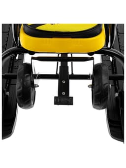 Снегокат «Тимка спорт 6» Winter sport, со спинкой, с родительской ручкой, жёлтый, чёрный, ТС6/WS Nika Kids