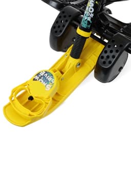 Снегокат «Тимка спорт 6» Winter sport, со спинкой, с родительской ручкой, жёлтый, чёрный, ТС6/WS Nika Kids