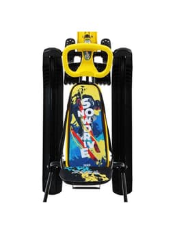 Снегокат «Тимка спорт 6» Winter sport, со спинкой, с родительской ручкой, жёлтый, чёрный, ТС6/WS Nika Kids