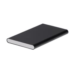 Внешний аккумулятор Luazon PB-17, 4000 мАч, USB, 1 А, индикатор, тонкий корпус, металл, чёрный