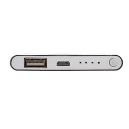 Внешний аккумулятор Luazon PB-17, 4000 мАч, USB, 1 А, индикатор, тонкий корпус, металл, чёрный
