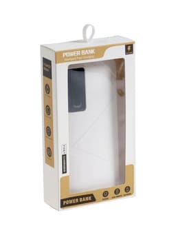 Внешний аккумулятор Luazon PB-05, 6000 мАч, 3хUSB, 2 А, дисплей, фонарик, белый