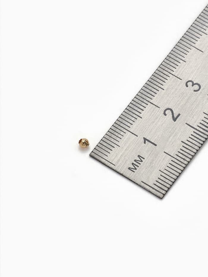 Кримп - зажимная бусина СМ-369, набор 30 шт. 2.4 мм, цвет золото