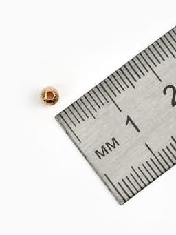 Кримп - зажимная бусина СМ-434-1, набор 30 шт. 4 мм, цвет золото