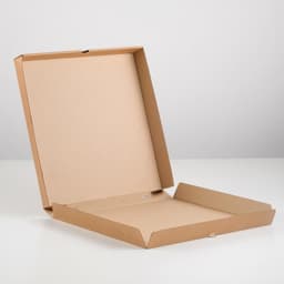 Коробка для пиццы, бурая, 33×33×4 см