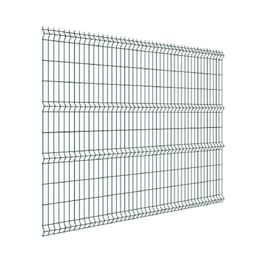 Панельное ограждение, 2.5×1.53 м, ячейка 200×55 мм, d=4 мм, зелёное