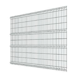 Панельное ограждение, 2.5×1.53 м, ячейка 200×55 мм, d=4 мм, зелёное
