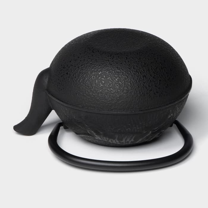 Чайник Доляна «Чёрный тигр», 700 мл, с ситом, эмалированное покрытие внутри, индукция, чугун, чёрный