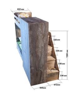 Детская комната «Юта», комплект №1, цвет бетон / винтерберг